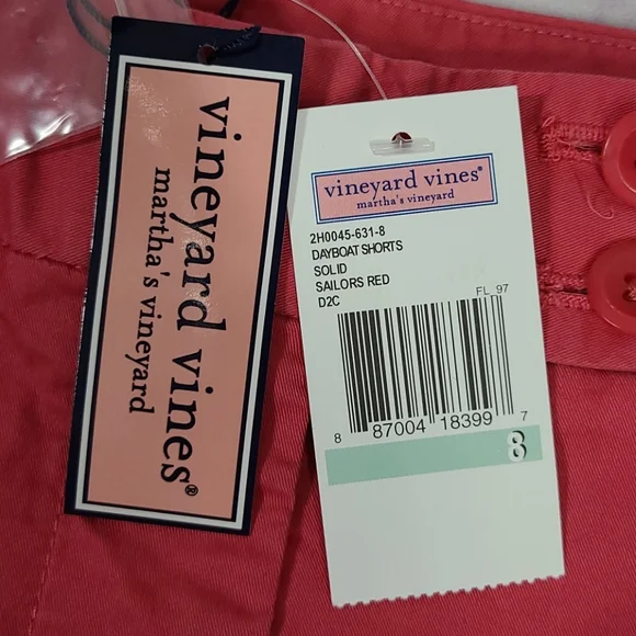 Vineyard Vines Dayboat Solid Shorts- Size 8 - Picture 6 of 8